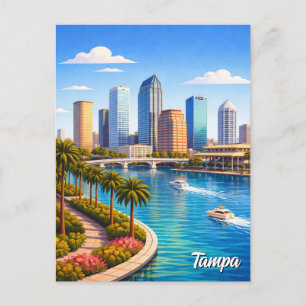 Cartão Postal Viagens para Tampa Flórida
