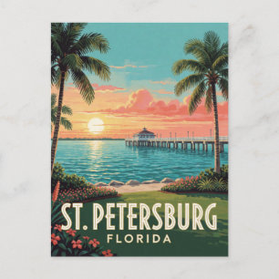 Cartão Postal Viagens pela Orla de St Petersburg Flórida