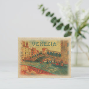 Cartão Postal Viagens Retro Vintage - Veneza  Veneza Itália