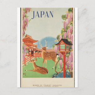 Cartão Postal Viagens vintage 1930 Japão