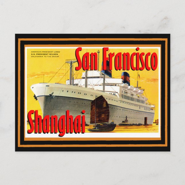 Cartão Postal viagens vintage 33 (Frente)