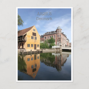 Cartão Postal viagens vintage Aarhus (Dinamarca)