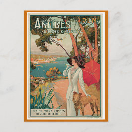 Cartão Postal viagens vintage "Antibes, França"