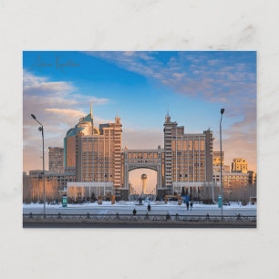 Cartão Postal viagens vintage Astana Cazaquistão - Sultão Hazrat