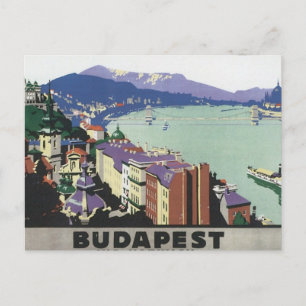 Cartão Postal viagens vintage Budapest Hungria
