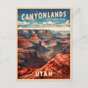 Cartão Postal Viagens vintage Canyonlands National Park Utah