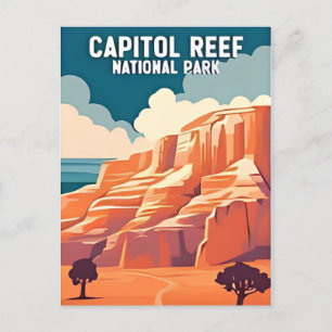 Cartão Postal Viagens vintage Capitol Reef National Park Utah