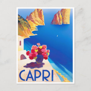 Cartão Postal Viagens vintage Capri Itália