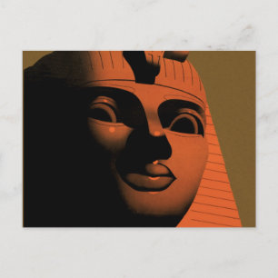 Cartão Postal Viagens vintage com Esfinge, Egito, África