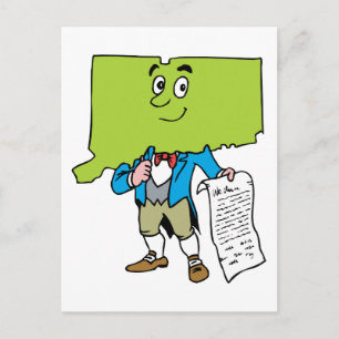 Cartão Postal Viagens vintage Connecticut CT Souvenir