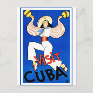 Cartão Postal Viagens vintage Cuba