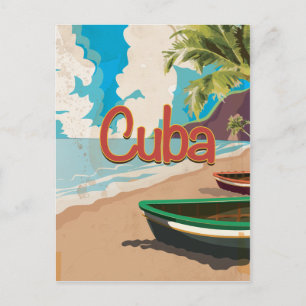Cartão Postal Viagens vintage Cuba