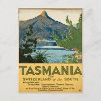Viagens vintage da Austrália na Tasmânia
