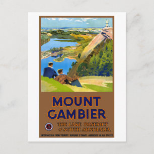 Cartão Postal Viagens vintage da Austrália restaurada