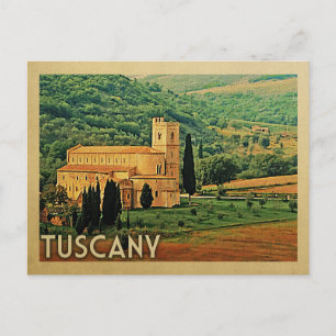 Cartão Postal Viagens vintage da Itália da Toscana