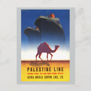 Cartão Postal viagens vintage da Palestina