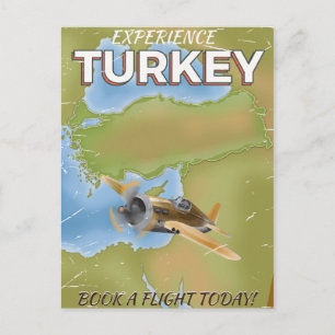 Cartão Postal Viagens vintage da Turquia