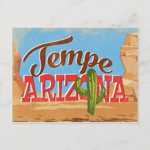 Cartão Postal Viagens vintage de Arizona temporária