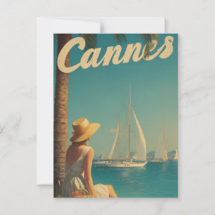 Cartão Postal Viagens vintage de Cannes