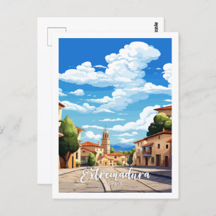 Cartão Postal Viagens vintage de Espanha Extremadura