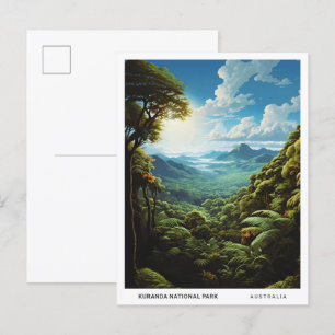 Cartão Postal Viagens vintage de Kuranda National Park Austrália