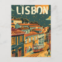 Viagens vintage de Lisboa e arte