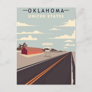 Cartão Postal Viagens vintage de Oklahoma america tulsa usa