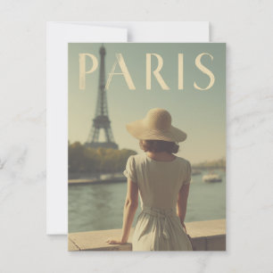 Cartão Postal Viagens vintage de Paris