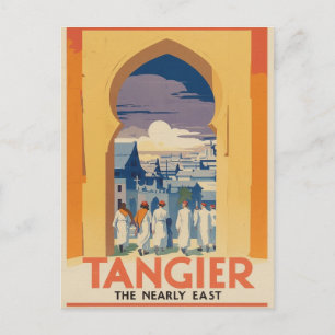 Cartão Postal Viagens vintage de Poster de Tangier