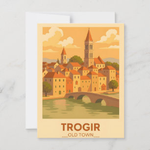 Cartão postal Viagens vintage de Poster de  Trogir