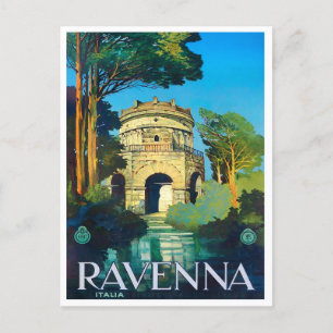 Cartão Postal Viagens vintage de Ravenna Itália