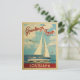 Cartão Postal Viagens vintage de veleiro da Louisiana (Em pé/Frente)