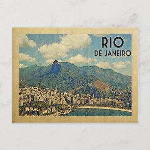 Cartão Postal Viagens vintage do Brasil no Rio de Janeiro