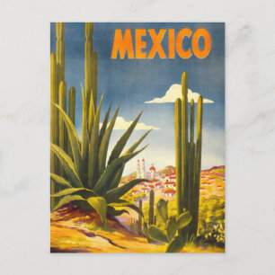 Cartão Postal Viagens vintage do México