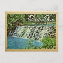 Cartão Postal Viagens vintage do Parque Estadual do Den do Diabo