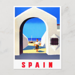 Cartão Postal viagens vintage espanha