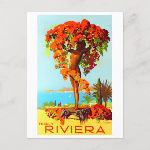 Cartão Postal Viagens vintage francesa Riviera France