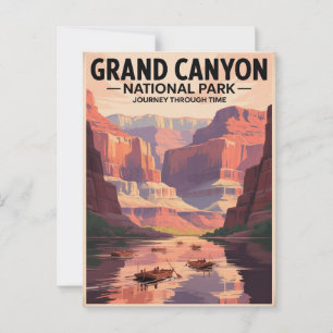 Cartão Postal Viagens vintage Grand Canyon