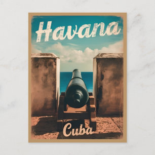 Cartão Postal Viagens vintage Havana Cuba - Gráfico Retroativo
