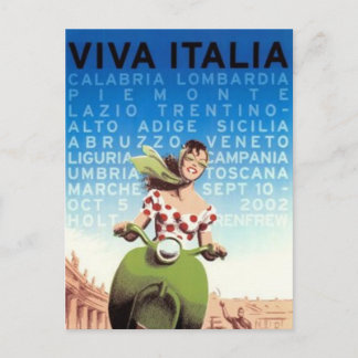 Cartão Postal Viagens vintage Italia -