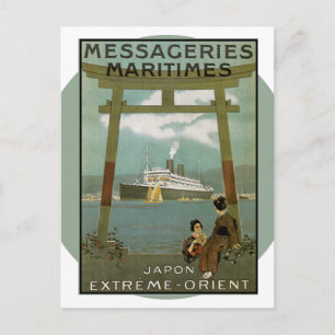 Cartão Postal viagens vintage - Japão