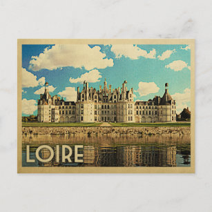 Cartão Postal Viagens vintage Loire France - Chateau Chambord