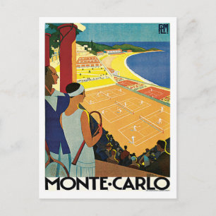Cartão Postal Viagens vintage Monte Carlo Mônaco