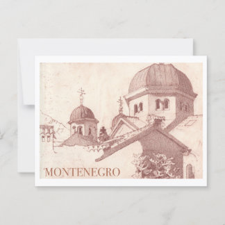 Cartão Postal Viagens vintage Montenegro