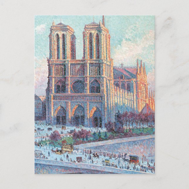 Cartão Postal Viagens vintage Notre Dame de Paris (Frente)