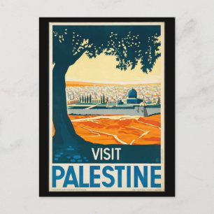 Cartão postal-Viagens vintage-Palestina