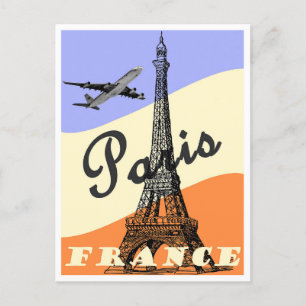 Cartão Postal Viagens vintage Paris França