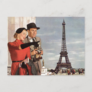 Cartão Postal Viagens vintage - Paris Retroativa - Torre Eiffel