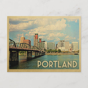 Cartão Postal Viagens vintage Portland Oregon