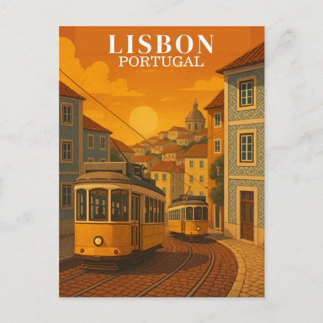 Cartão Postal Viagens vintage Portugal de Lisboa (Frente)